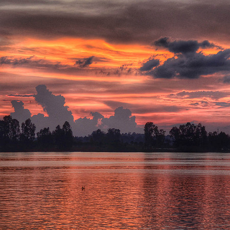 15th Mar. Sunset on the Mekong