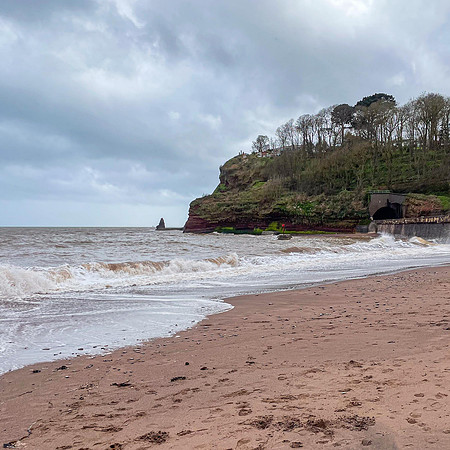 18th Feb. Cold day at Dawlish