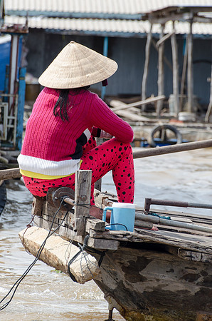 Woman on boat