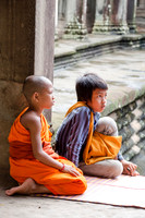 Monks at Angkor Thom