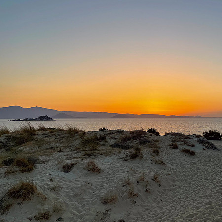 6th Apr. Dunes and sunset