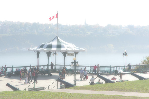 Mist over river, Quebec City