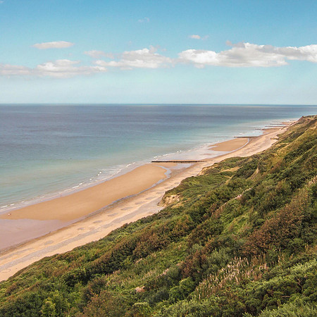 4th Apri. Cliffs and beach, Overstrand